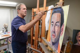 george bush paintings