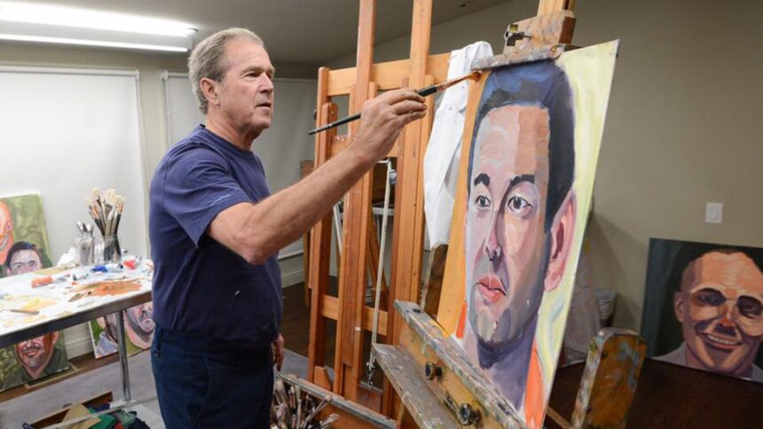 george bush paintings