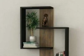 wood shelves